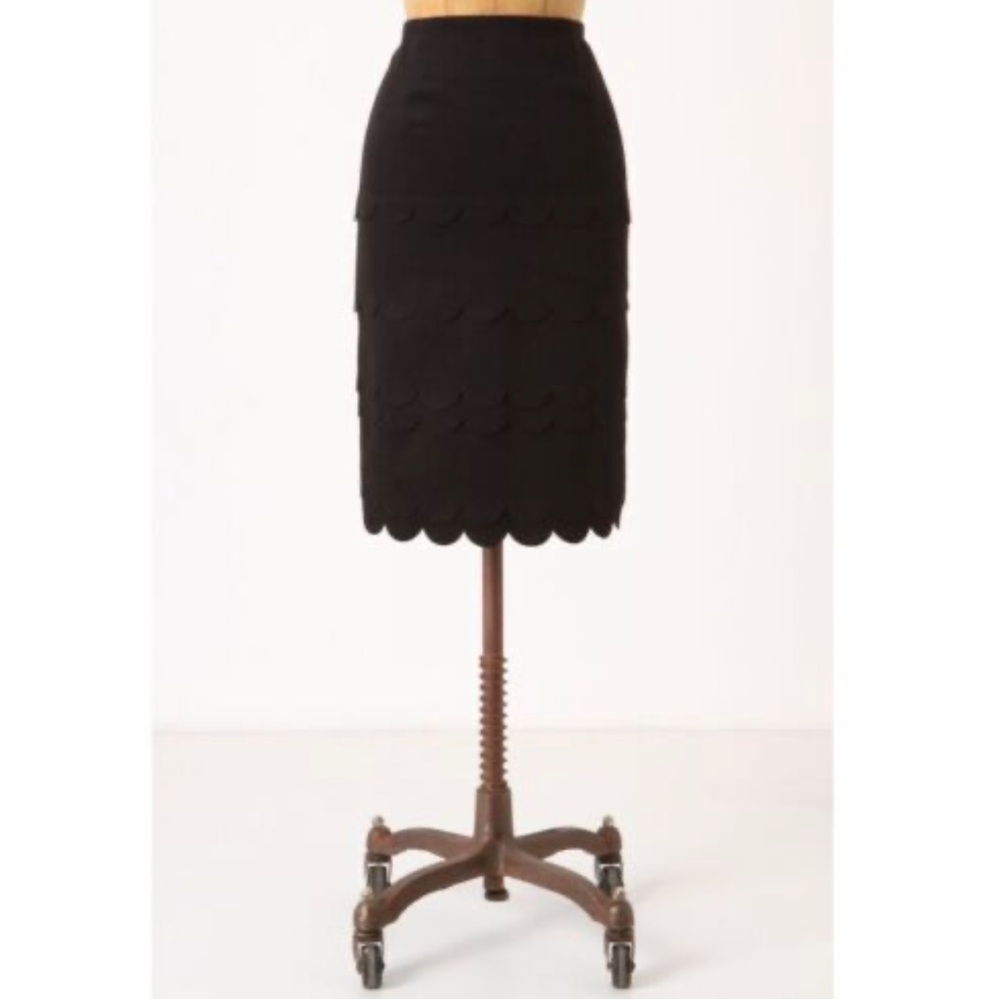 Anthropologie Scalloped Skirt